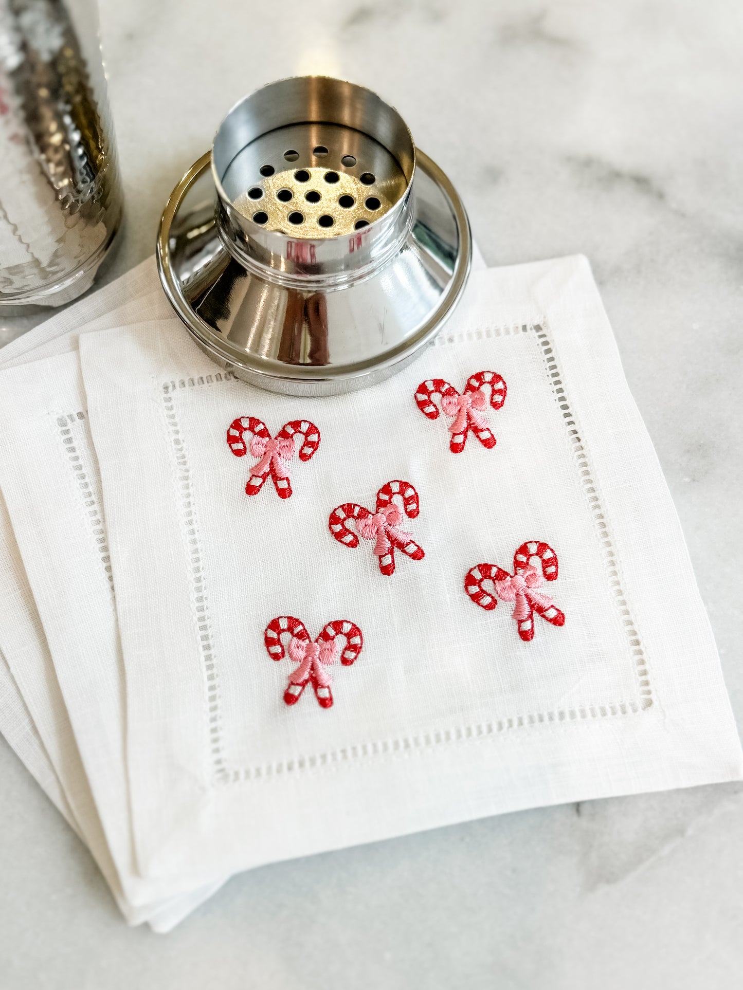 Candycane Cocktail Napkins