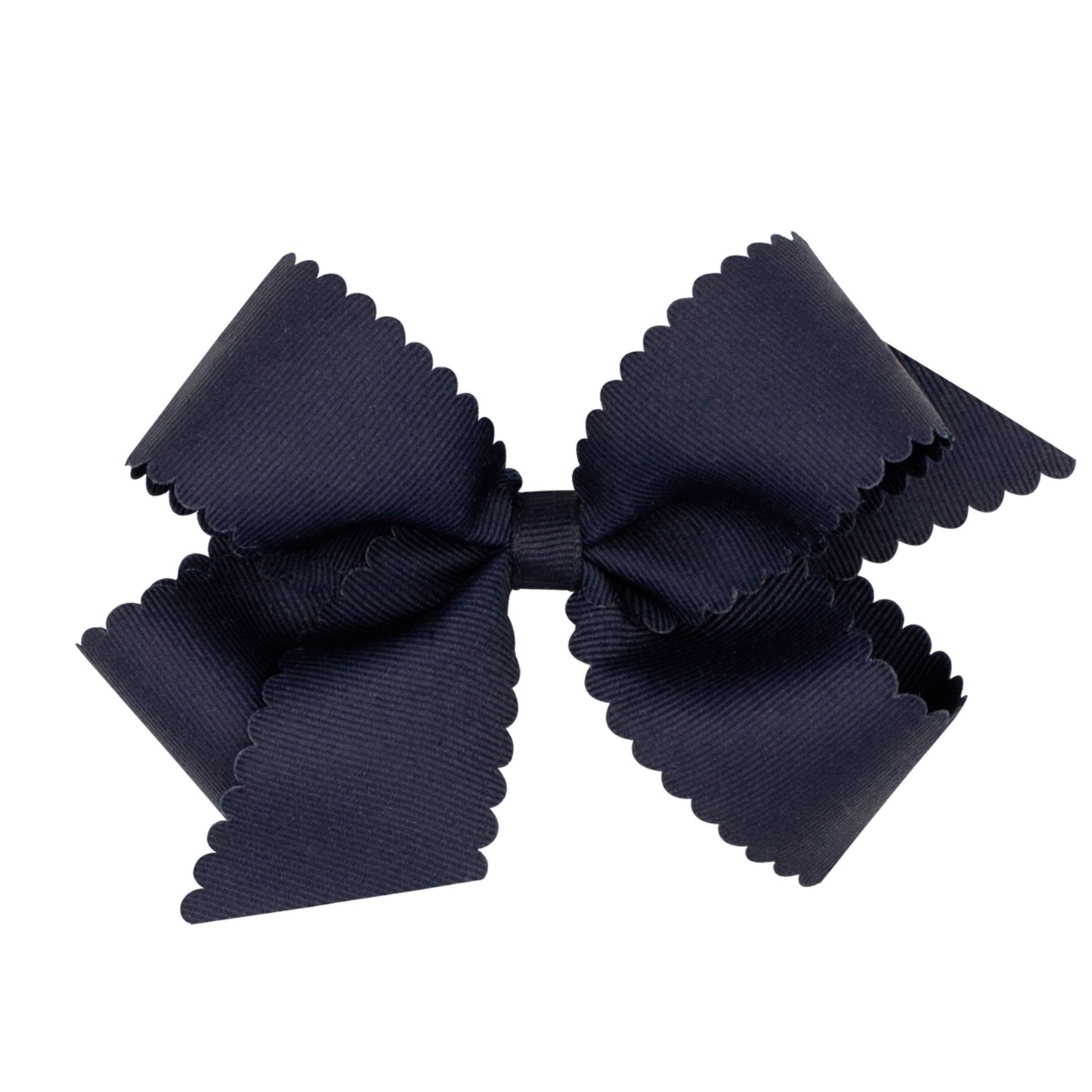 Medium Scalloped Edge Grosgrain Bow (Multiple Colors)