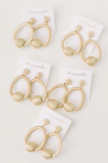 Metallic Lido Hoop Earrings
