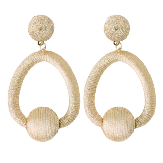 Metallic Lido Hoop Earrings