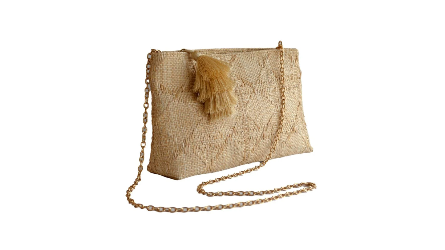 Bali Straw Clutch