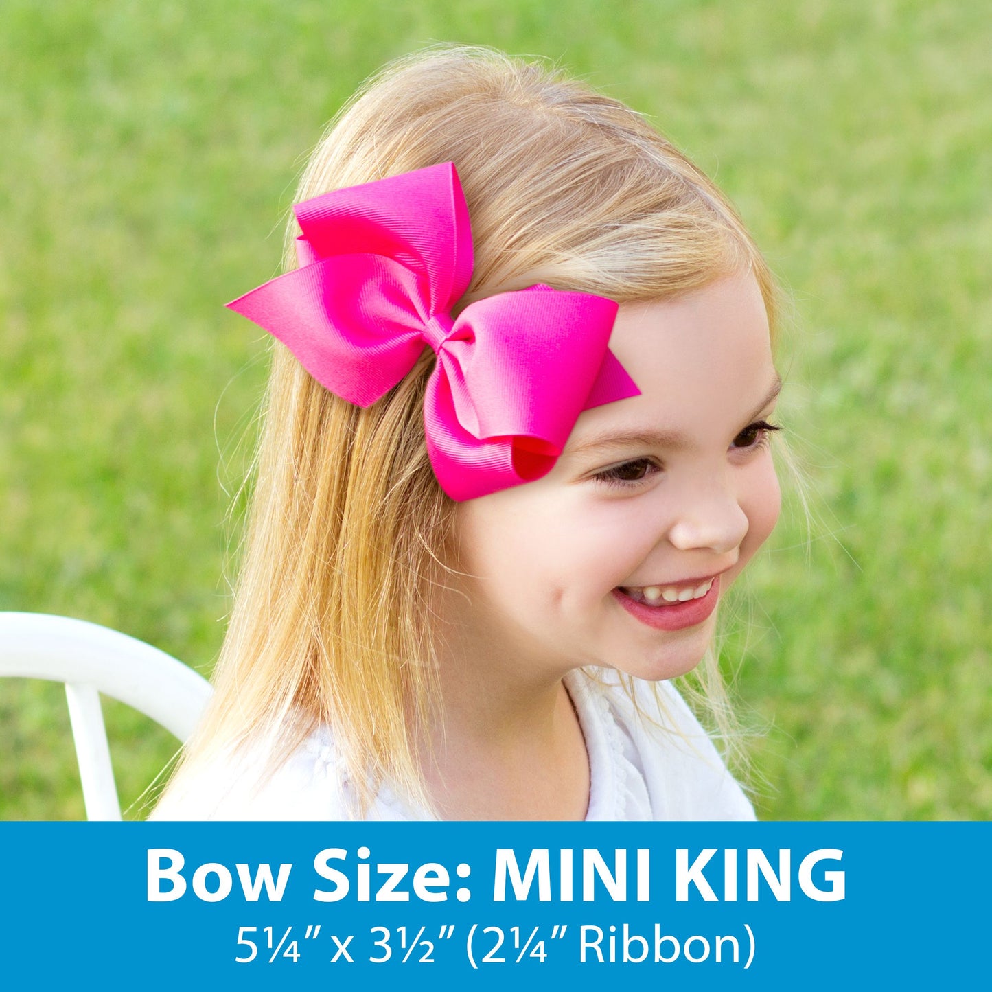 Mini King Classic Grosgrain Bow (Multiple Colors)