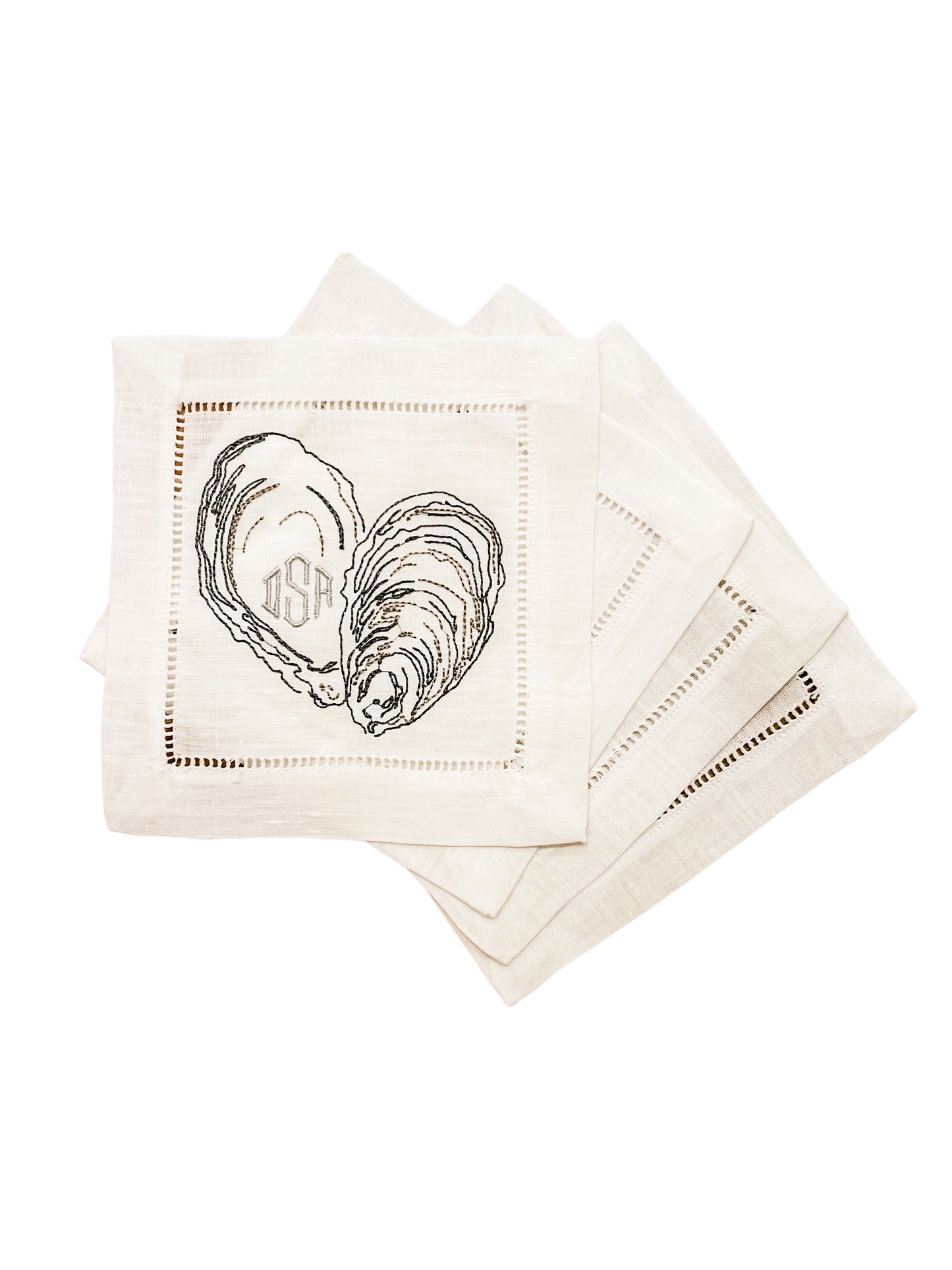Oyster Shell Cocktail Napkins