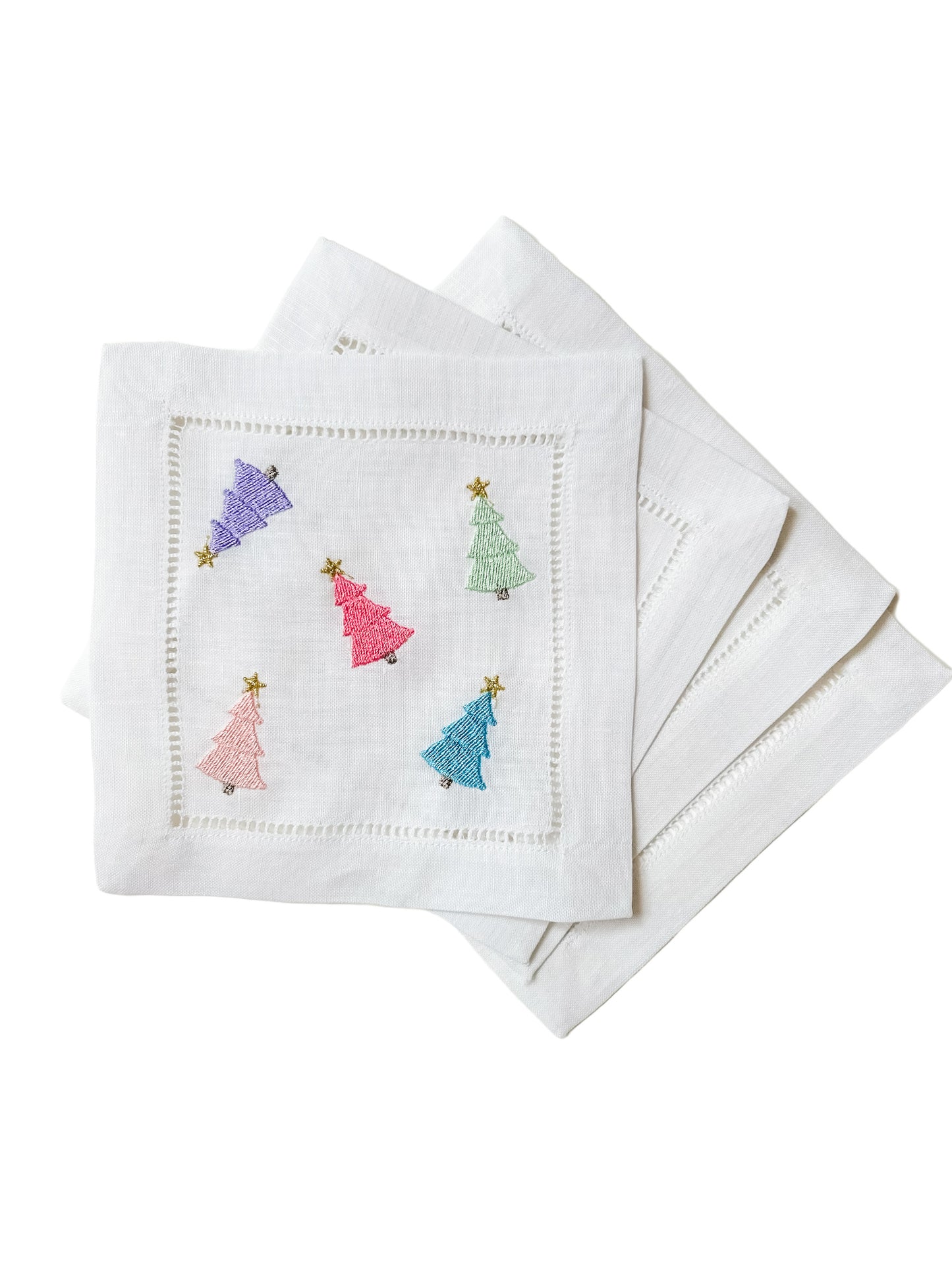 Mini Pastel Trees Cocktail Napkins