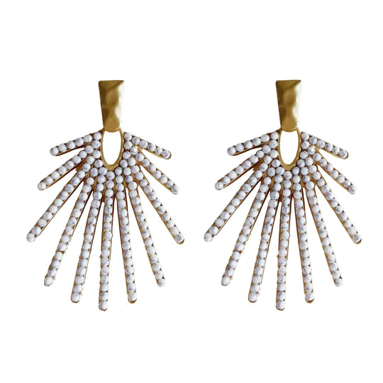 Marble Sunburst Earrings