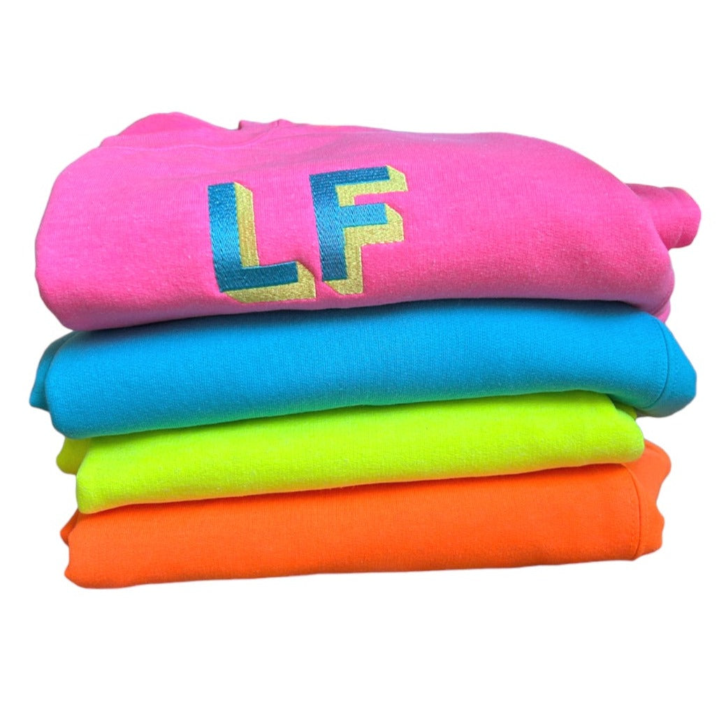 Monogrammed Neon Crewneck Sweatshirt