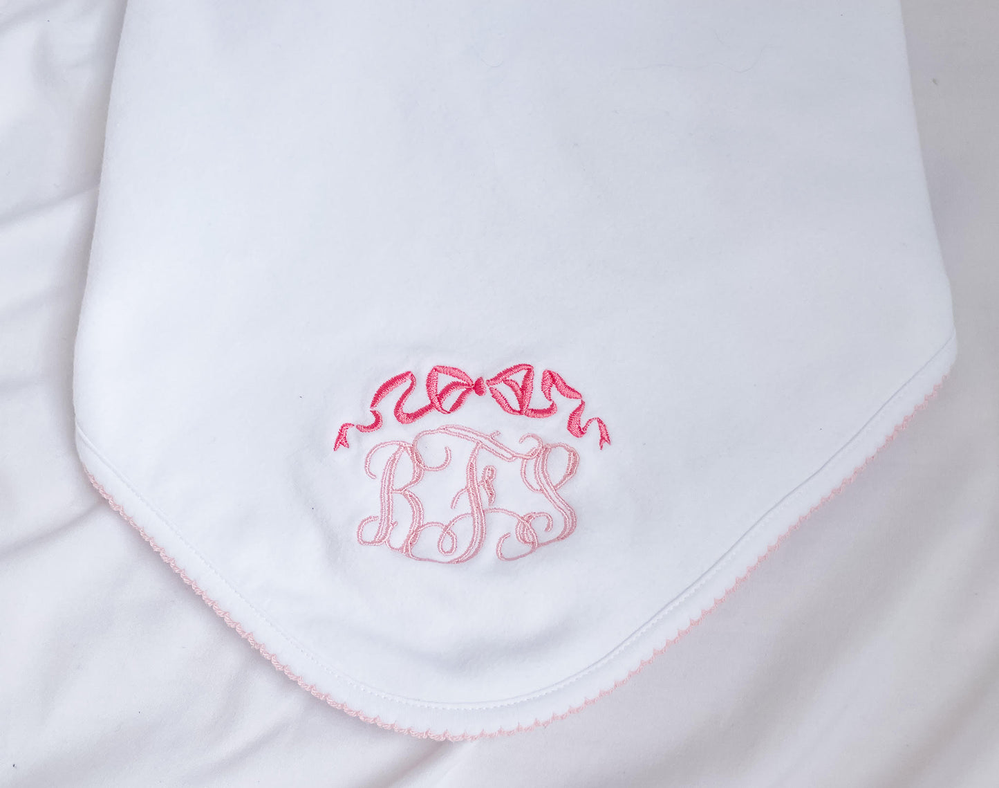Picot Trim Baby Blanket