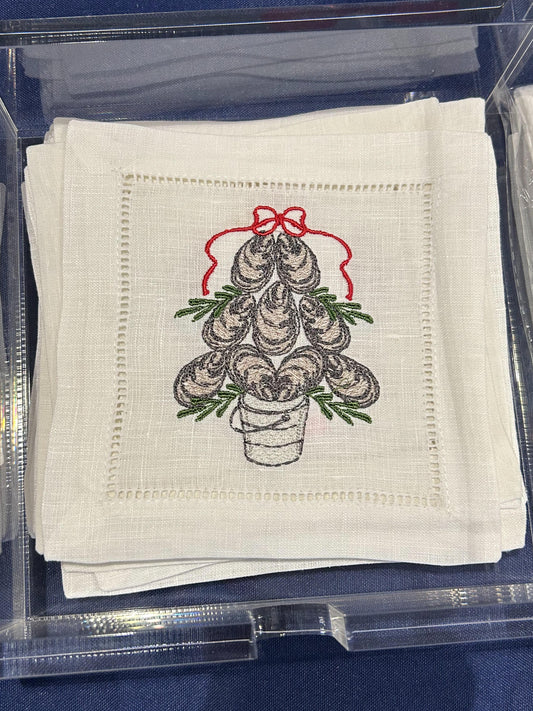 Oyster Tree Cocktail Napkins