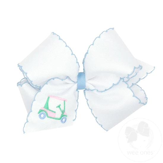 Golf Cart Embroidered Bow (King)