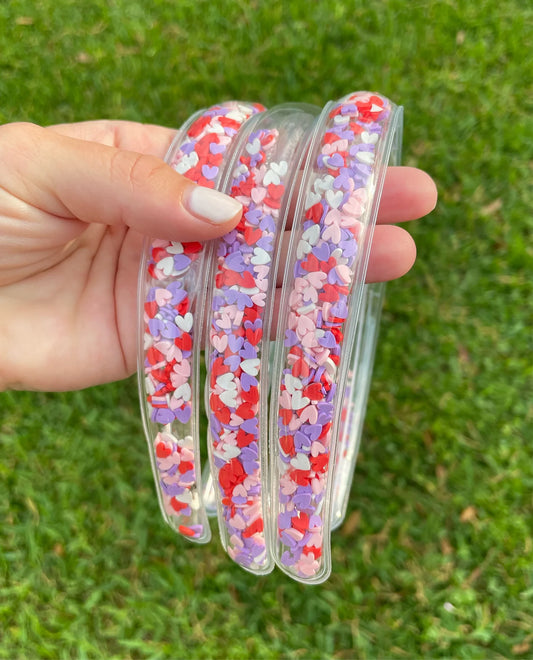 Confetti Hearts Headband