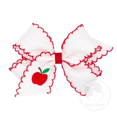 Back-to-School Apple Bow (Medium)