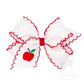 Back-to-School Apple Bow (Medium)