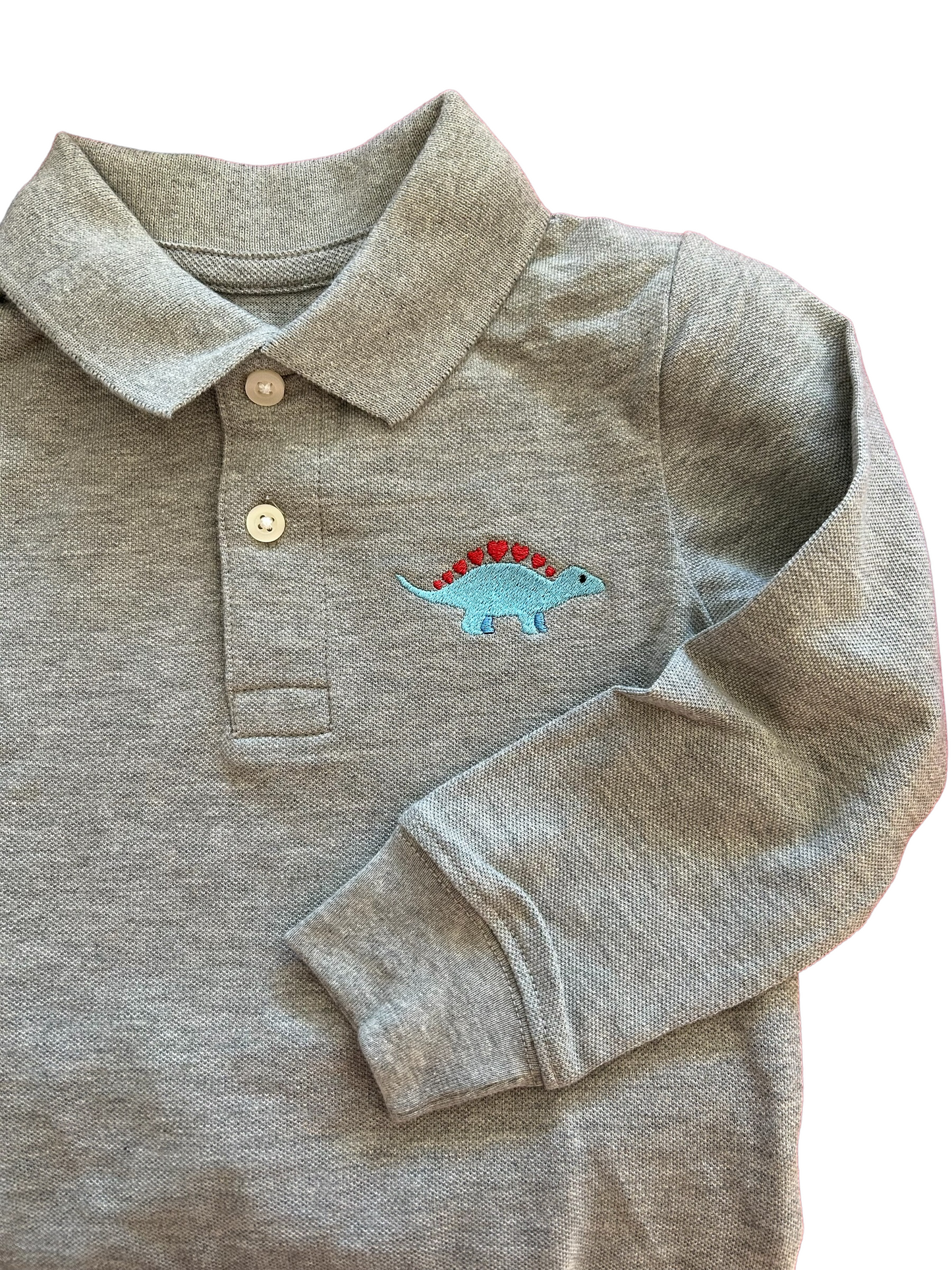 Dino Love Long Sleeve Polo