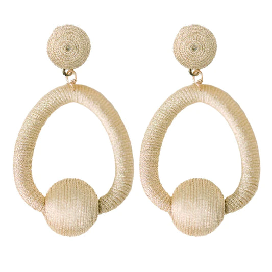 Metallic Lido Hoop Earrings