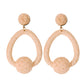 Raffia Hoop Earrings
