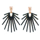 Black Sunburst Earrings