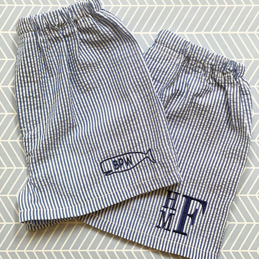 Seersucker Boy Shorts