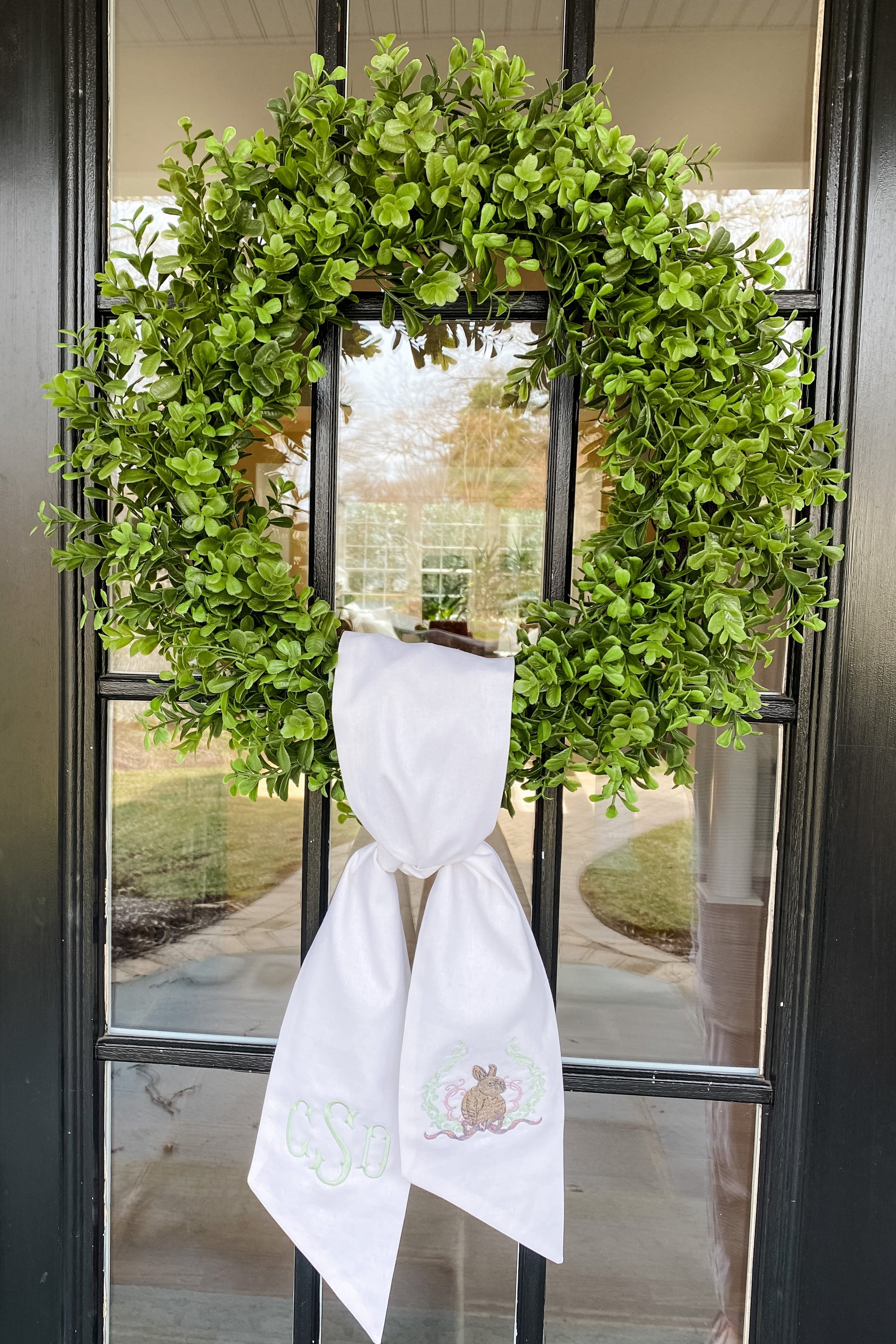 Easter Rabbit Wreath Sash – Hello Monogram Co