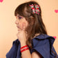 Hair Clips - Hearts on Biggie Bow