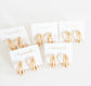 Gold Triple Hoop Earrings