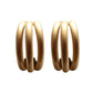 Gold Triple Hoop Earrings