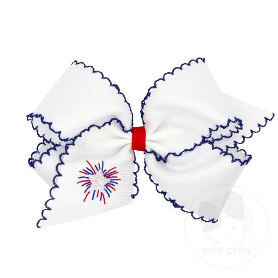 Firework Embroidered Bow (King) โ Hello Monogram Co