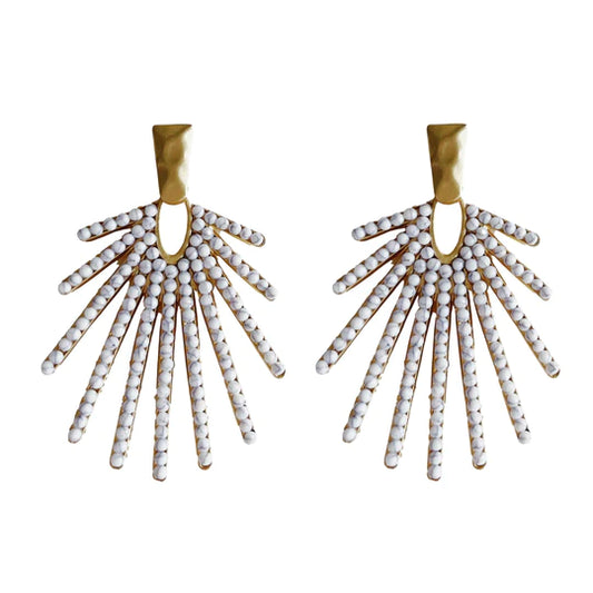 Marble Sunburst Earrings