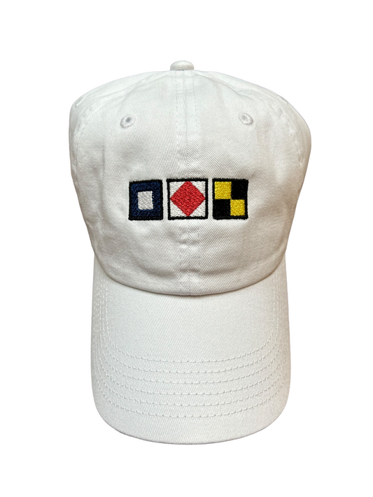 Nautical Flag Initial Hat