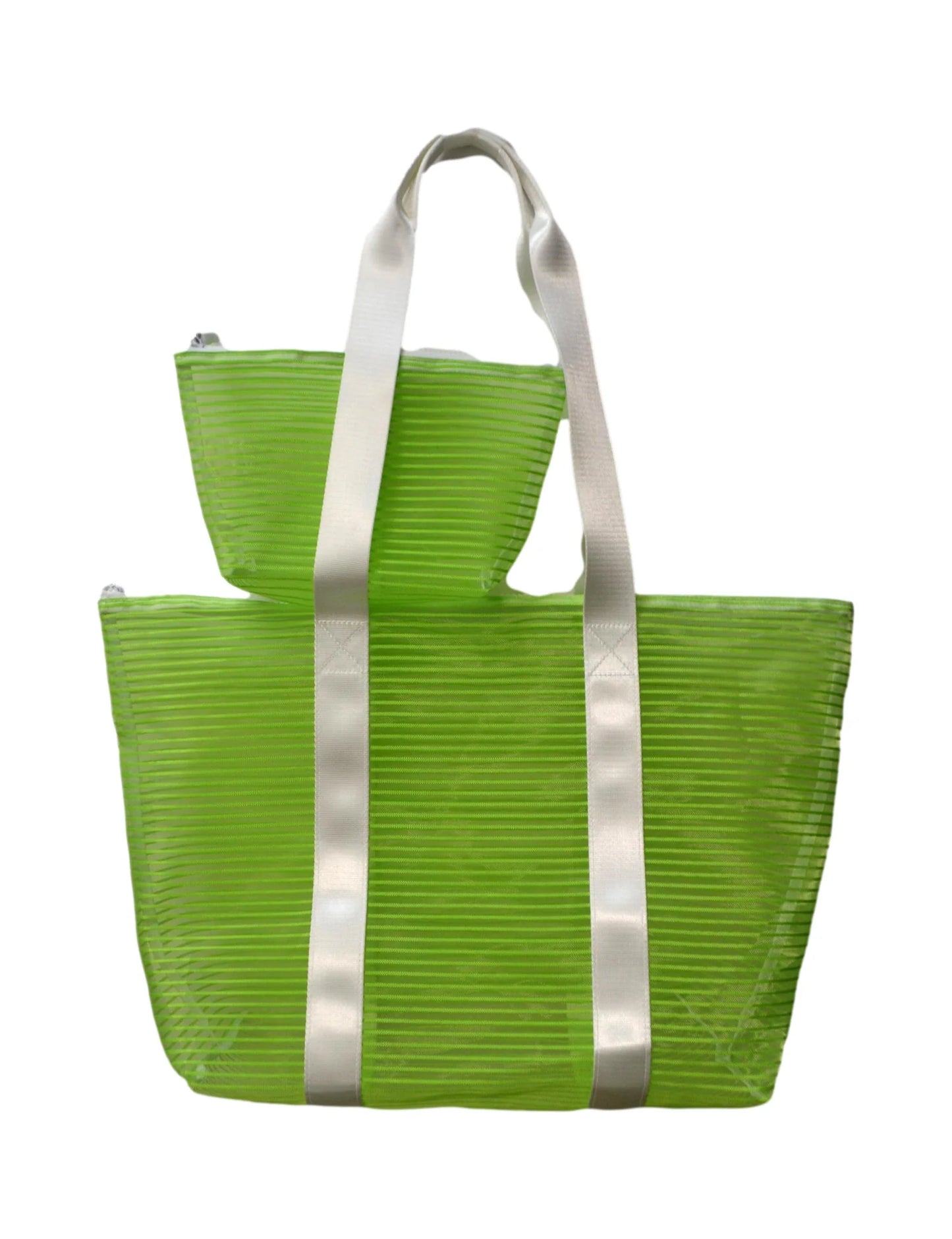 Neon Mesh Beach Bag